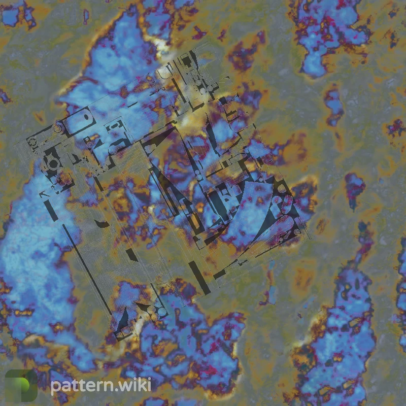 AK-47 Case Hardened seed 492 pattern template