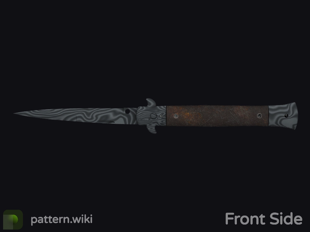 Stiletto Knife Damascus Steel seed 159