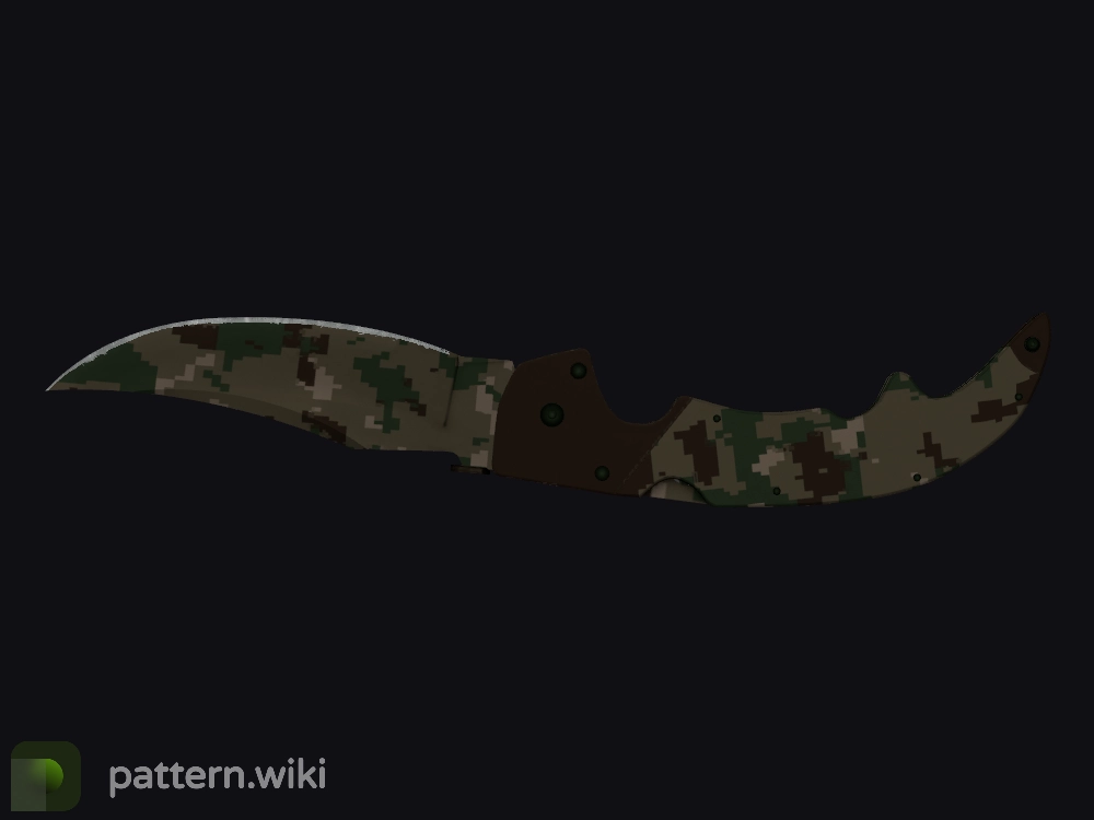 Falchion Knife Forest DDPAT seed 3