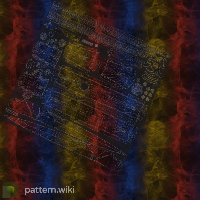 Stiletto Knife Marble Fade seed 438 pattern template