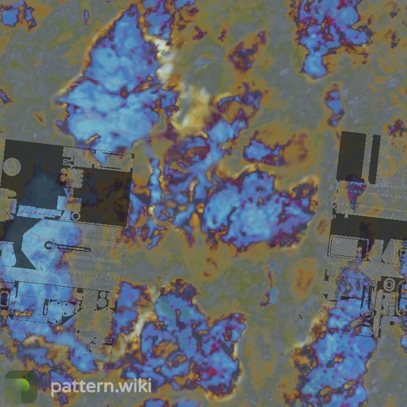 MAC-10 Case Hardened seed 899 pattern template