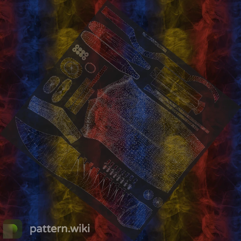 Bowie Knife Marble Fade seed 84 pattern template