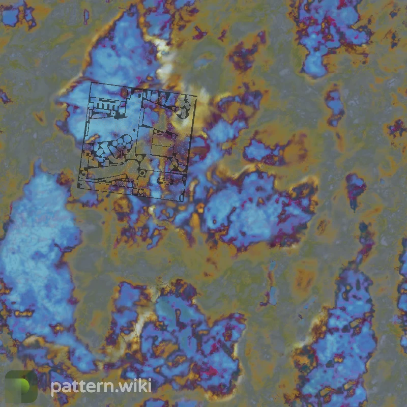 Five-SeveN Case Hardened seed 885 pattern template