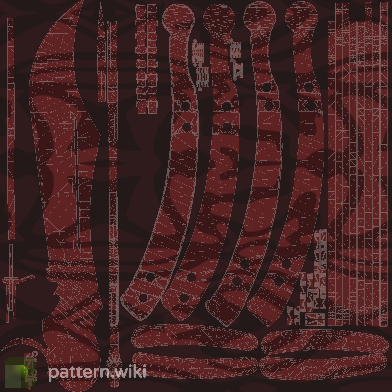 Butterfly Knife Slaughter seed 888 pattern template