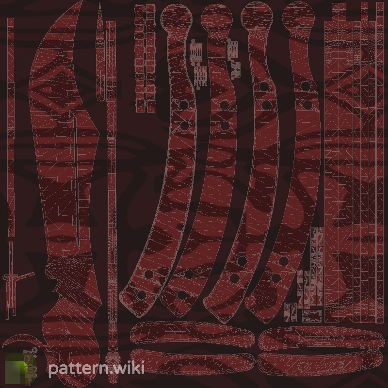 Butterfly Knife Slaughter seed 266 pattern template