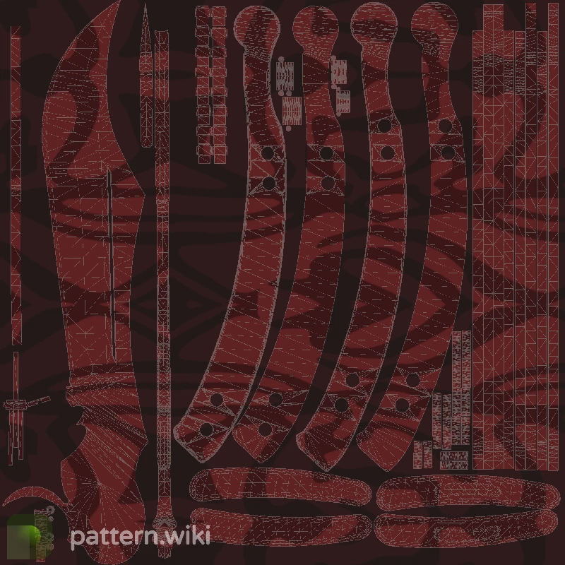 Butterfly Knife Slaughter seed 711 pattern template