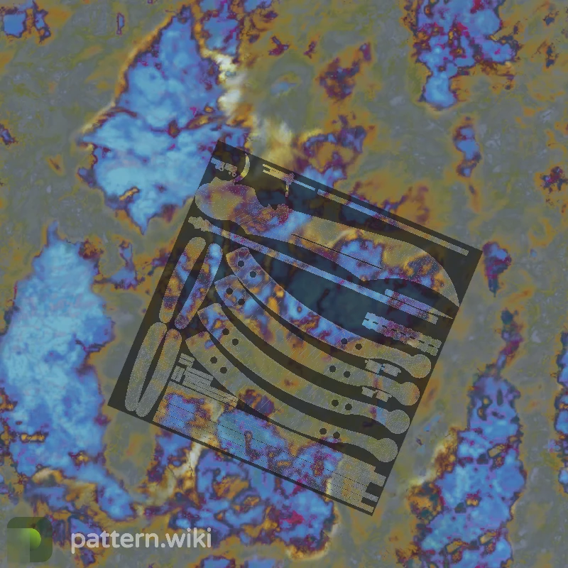Butterfly Knife Case Hardened seed 53 pattern template