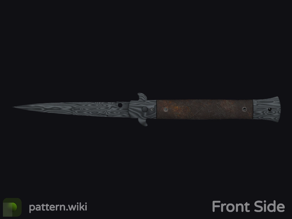 Stiletto Knife Damascus Steel seed 92