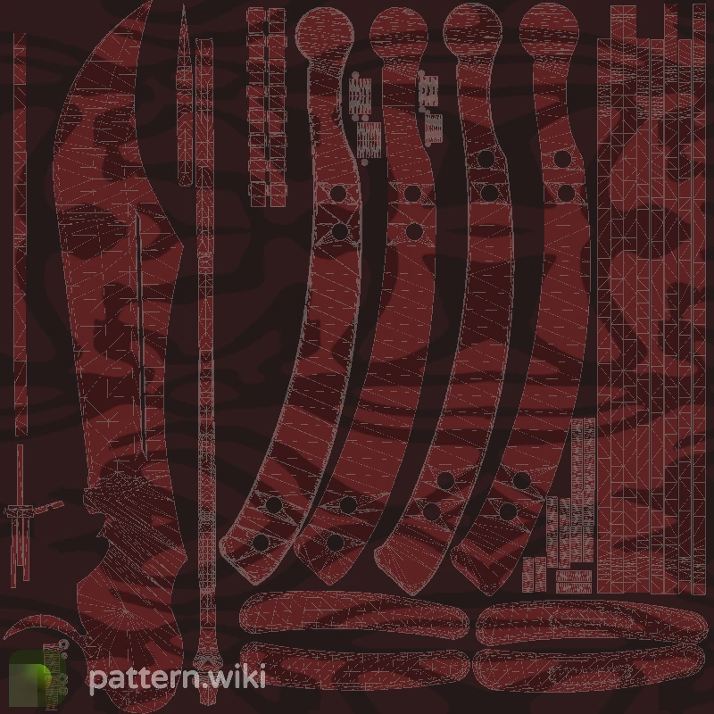 Butterfly Knife Slaughter seed 407 pattern template