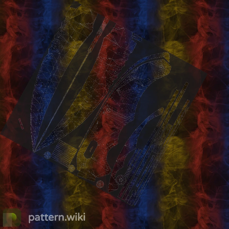 Flip Knife Marble Fade seed 855 pattern template