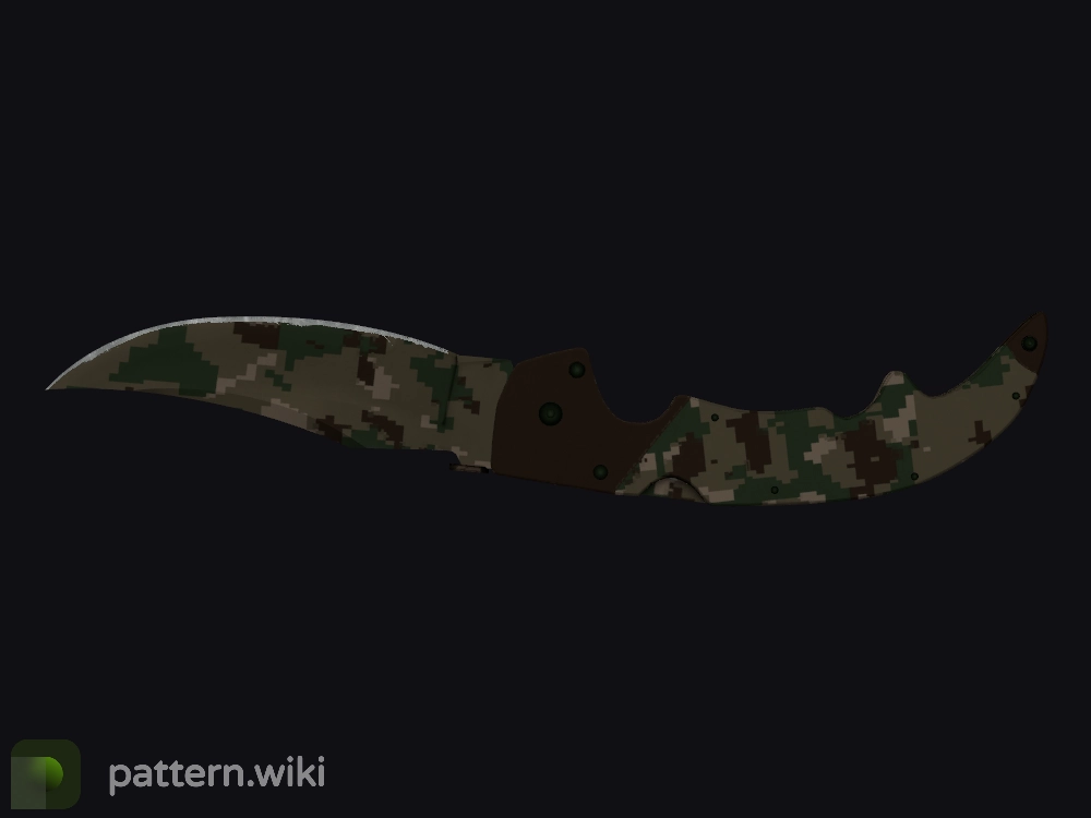 Falchion Knife Forest DDPAT seed 411