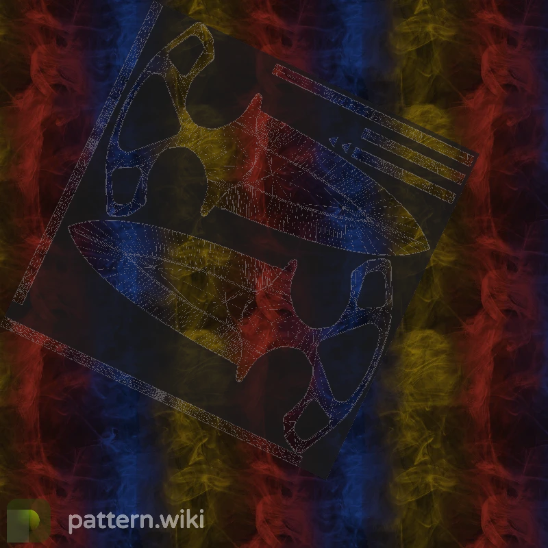 Shadow Daggers Marble Fade seed 42 pattern template