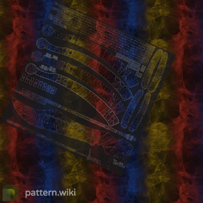 Butterfly Knife Marble Fade seed 415 pattern template