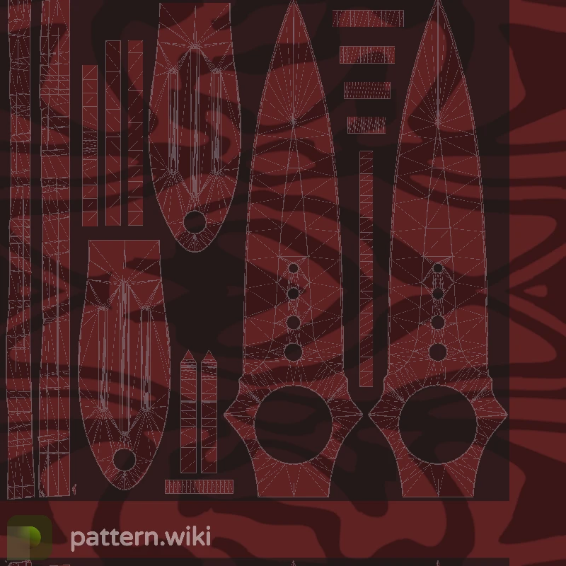 Skeleton Knife Slaughter seed 739 pattern template