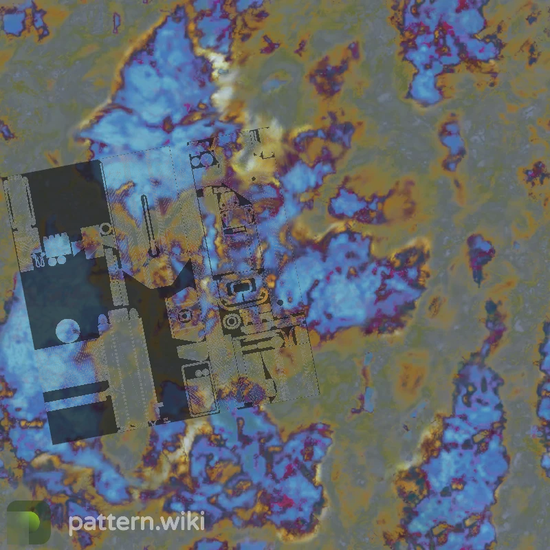 MAC-10 Case Hardened seed 771 pattern template