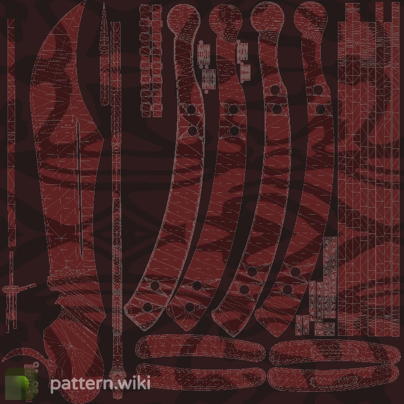 Butterfly Knife Slaughter seed 445 pattern template