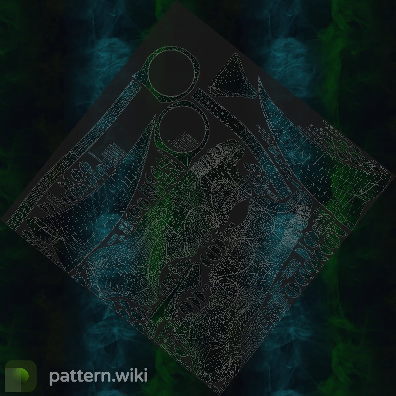 Karambit Gamma Doppler seed 29 pattern template