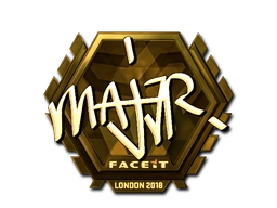 Sticker MAJ3R (Gold) | London 2018 preview