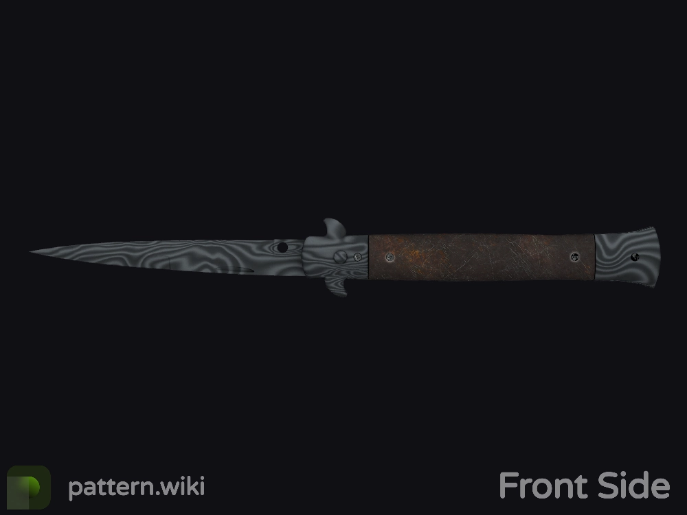 Stiletto Knife Damascus Steel seed 792