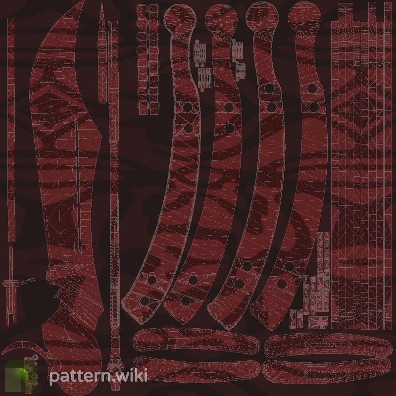 Butterfly Knife Slaughter seed 987 pattern template