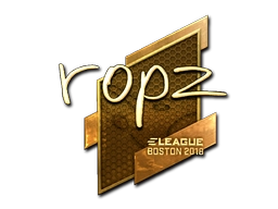 Sticker ropz (Gold) | Boston 2018 preview