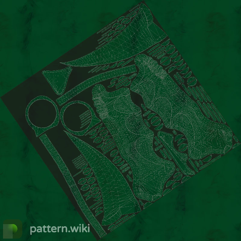 Karambit Gamma Doppler seed 646 pattern template