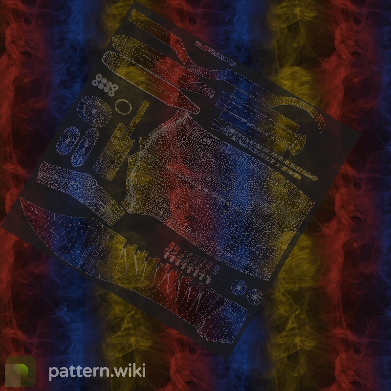 Bowie Knife Marble Fade seed 100 pattern template