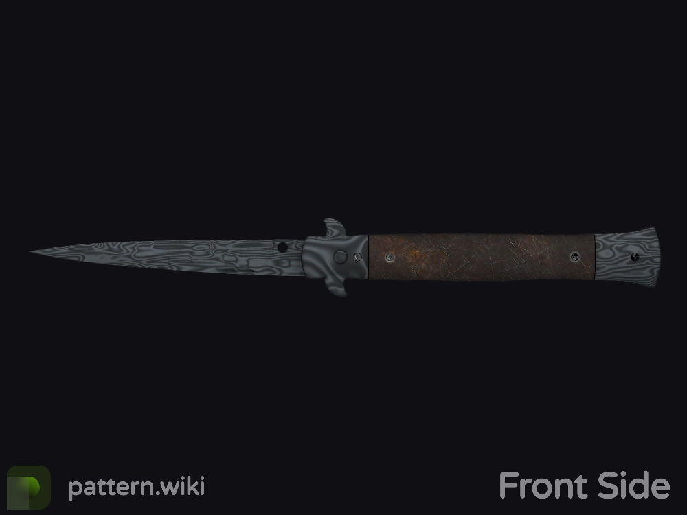 Stiletto Knife Damascus Steel seed 970