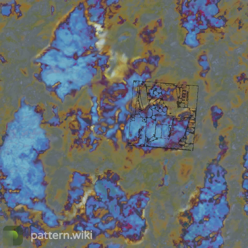 Five-SeveN Case Hardened seed 122 pattern template