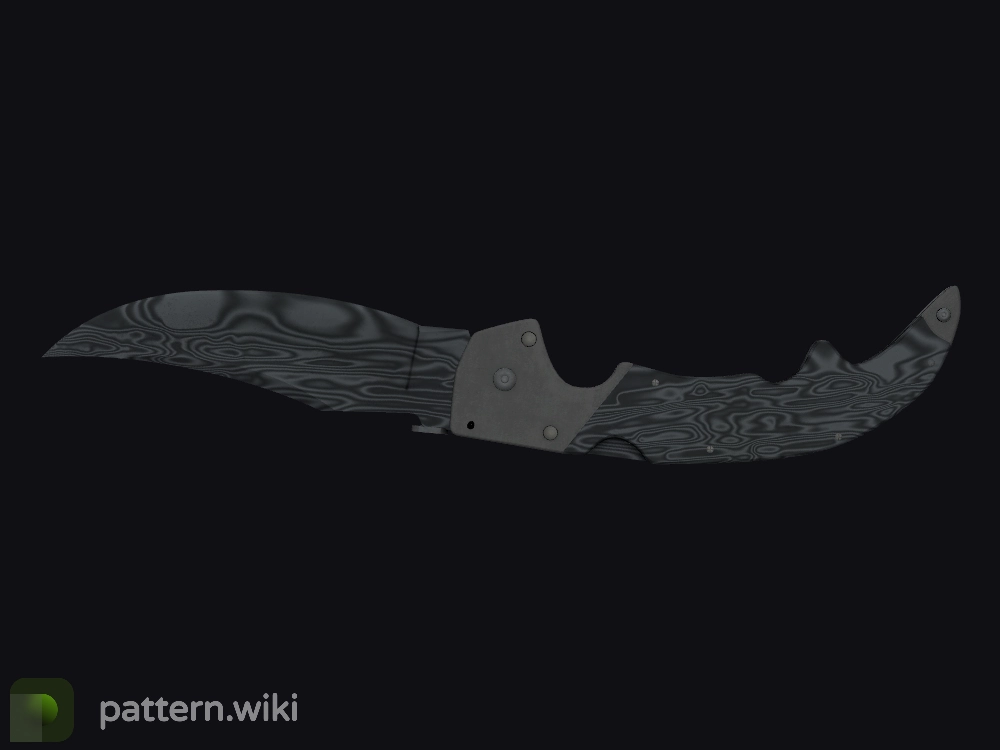 Falchion Knife Damascus Steel seed 554