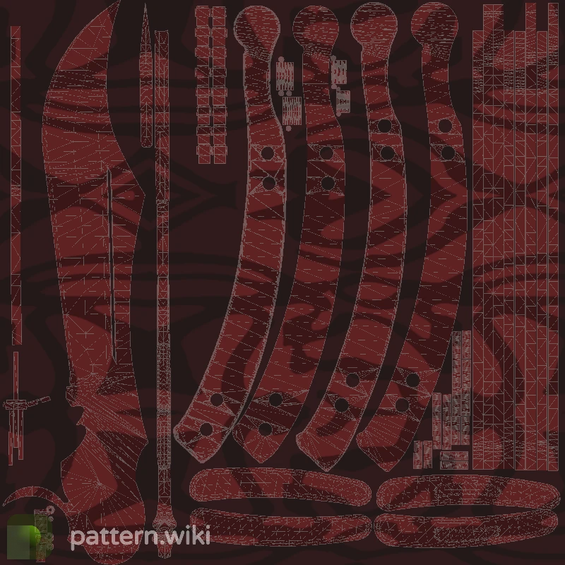 Butterfly Knife Slaughter seed 321 pattern template