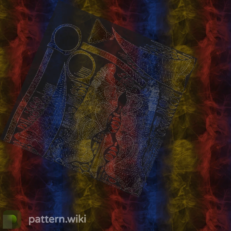 Karambit Marble Fade seed 976 pattern template