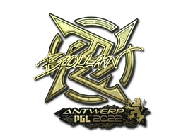 Sticker Brollan (Gold) | Antwerp 2022 preview