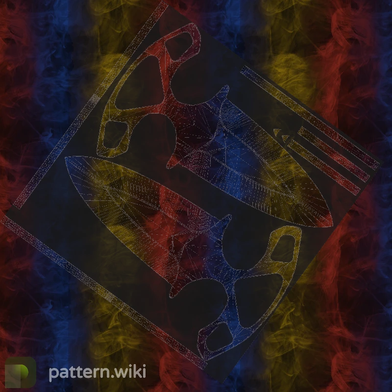 Shadow Daggers Marble Fade seed 979 pattern template