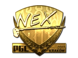 Sticker nex (Gold) | Krakow 2017 preview