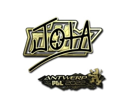 Sticker JOTA (Gold) | Antwerp 2022 preview