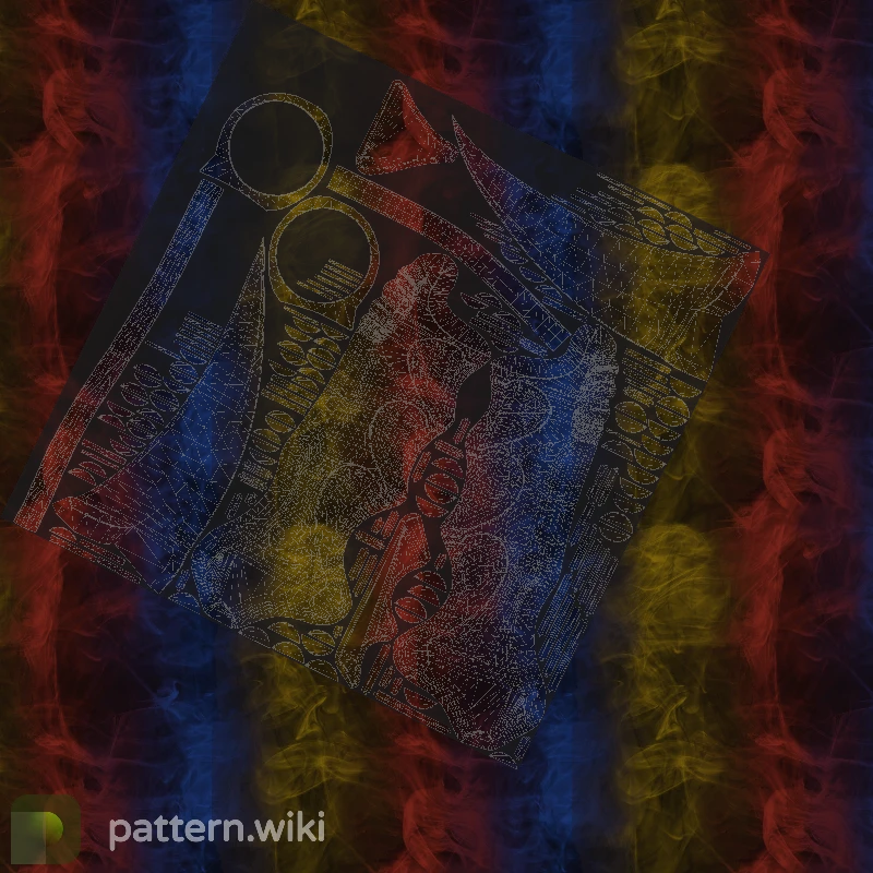 Karambit Marble Fade seed 160 pattern template