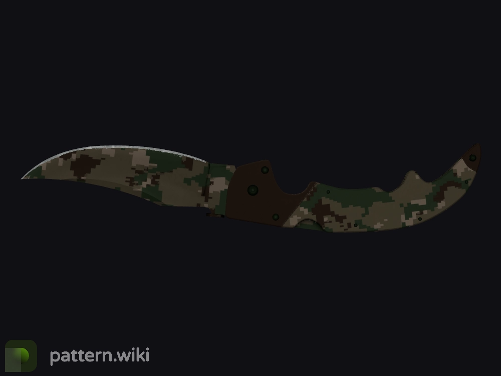 Falchion Knife Forest DDPAT seed 121