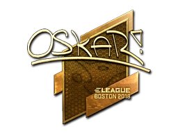 Sticker oskar (Gold) | Boston 2018 preview