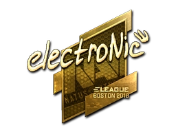Sticker electronic (Gold) | Boston 2018 preview