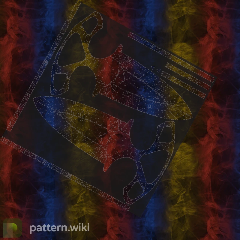 Shadow Daggers Marble Fade seed 855 pattern template