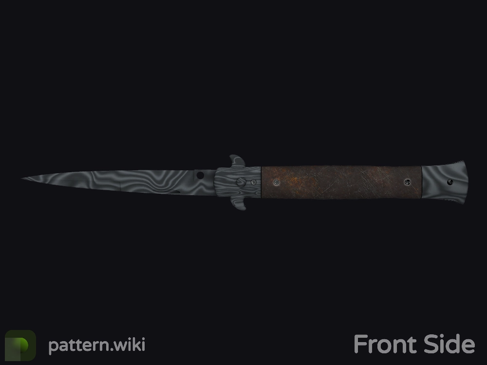 Stiletto Knife Damascus Steel seed 98