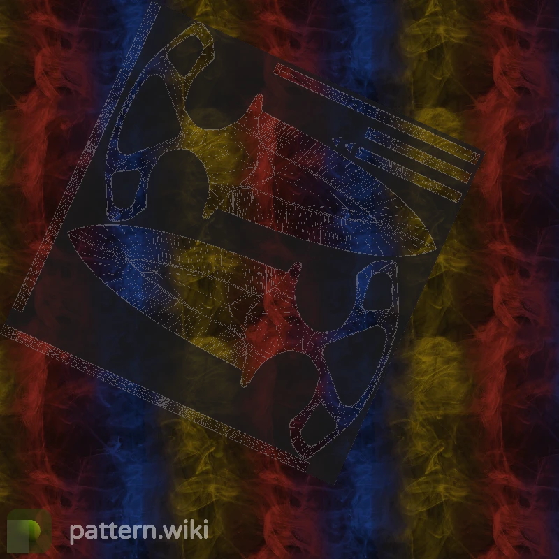 Shadow Daggers Marble Fade seed 670 pattern template