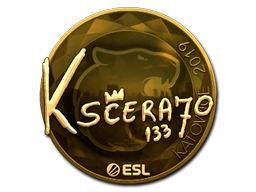 Sticker KSCERATO (Gold) | Katowice 2019 preview