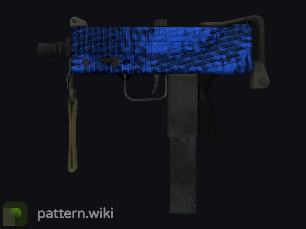 MAC-10 Lapis Gator seed 166