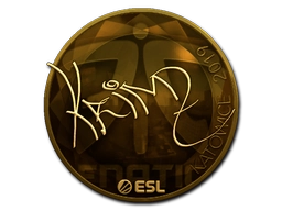 Sticker KRIMZ (Gold) | Katowice 2019 preview