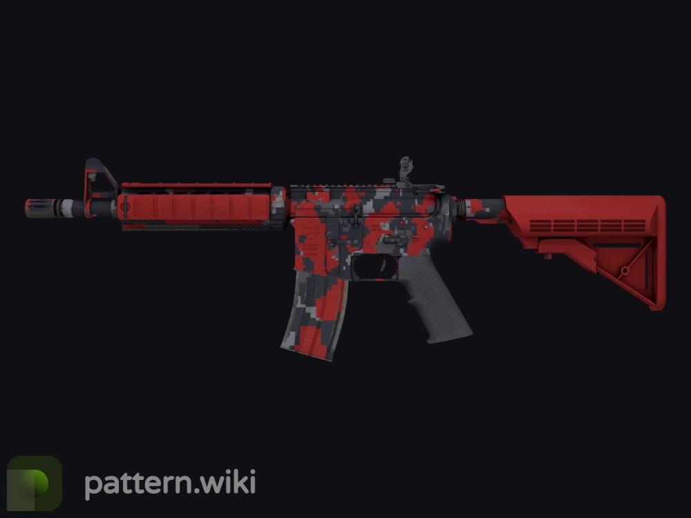 M4A4 Red DDPAT seed 266