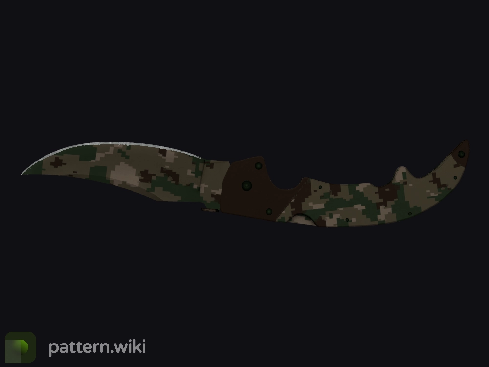 Falchion Knife Forest DDPAT seed 360