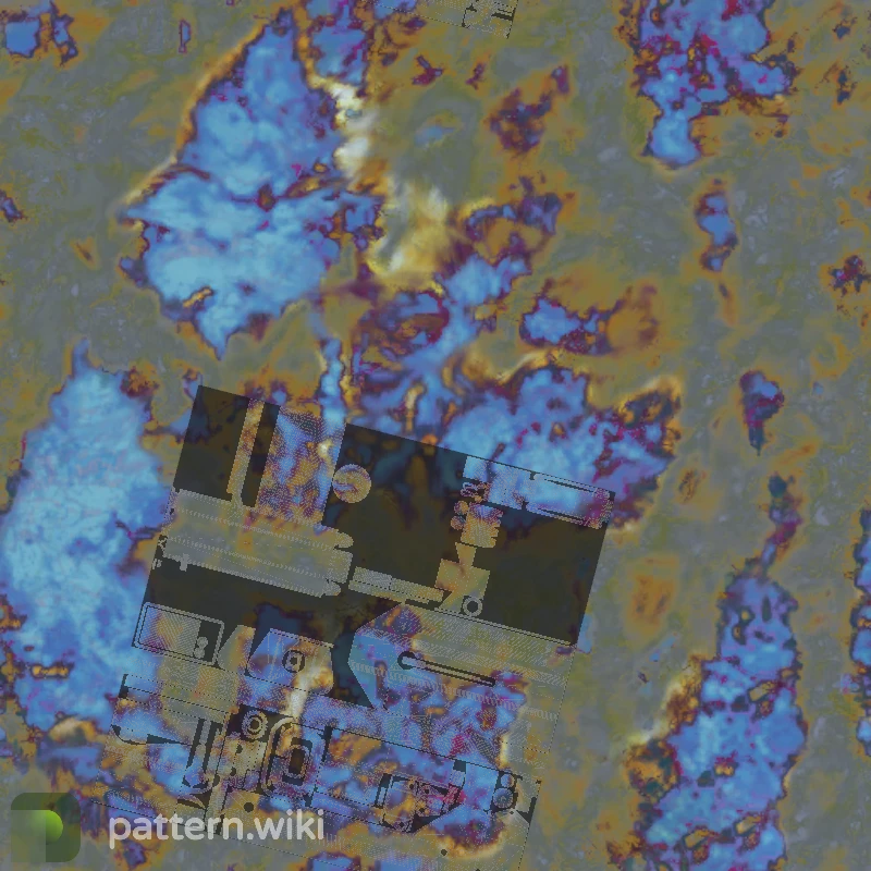 MAC-10 Case Hardened seed 368 pattern template