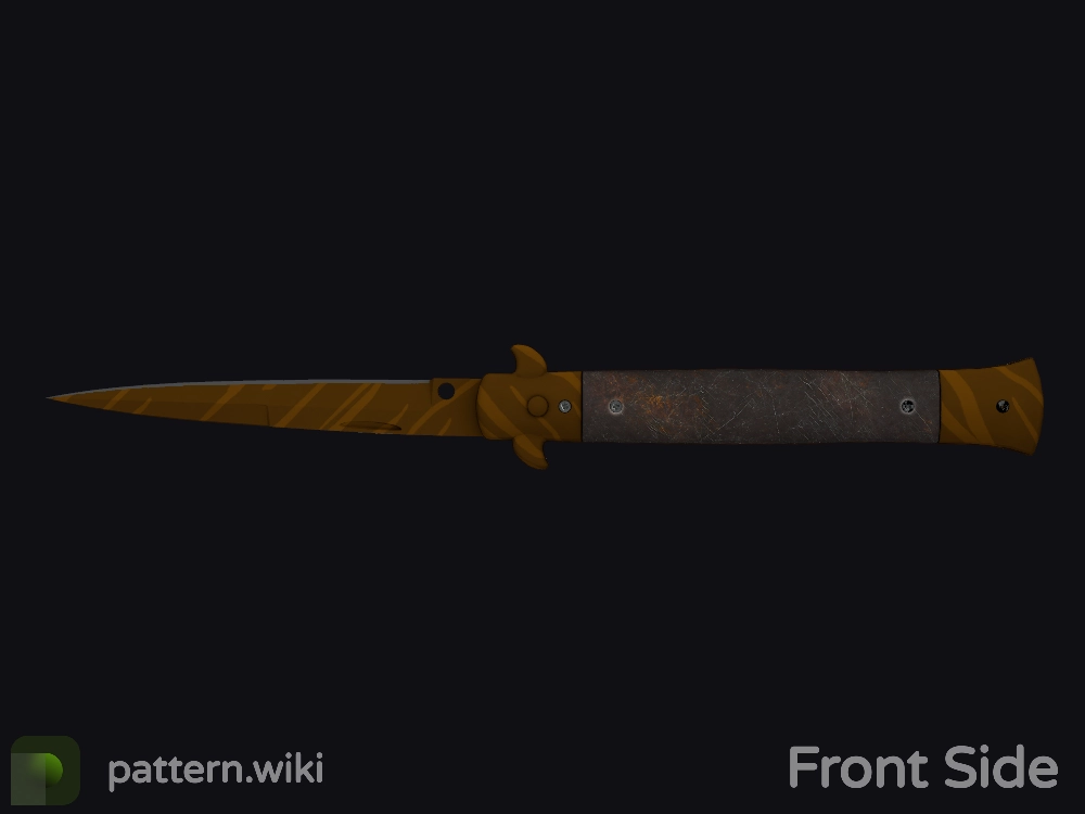 Stiletto Knife Tiger Tooth seed 305